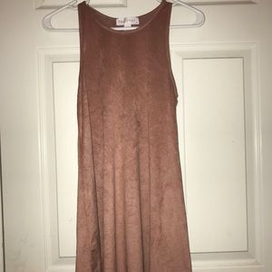 Suede dress
